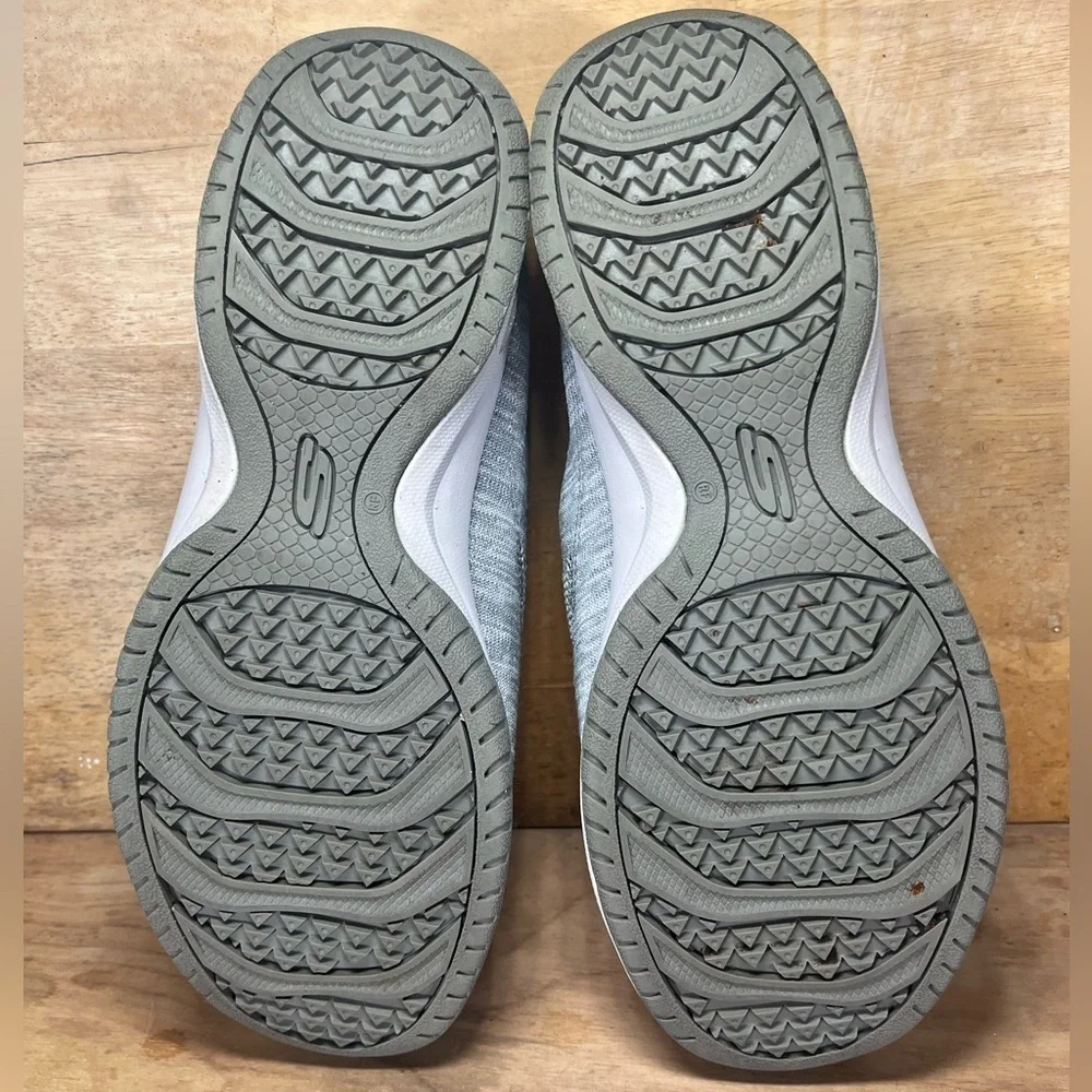 Skechers Commute Time Knitastic SPARKLE Womens Sz 9 Slip On Shoes Sneakers Gray - Picture 7 of 8